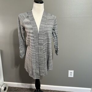 Express women’s size medium open‎ front cardigan sweater with button up sleeves